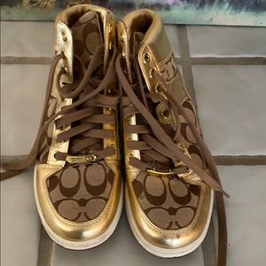 Coach high top sneakers